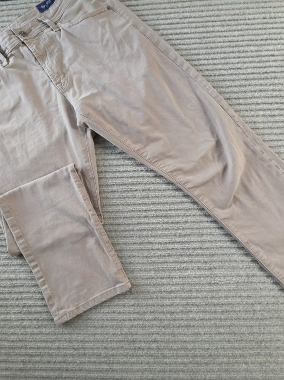 AG Adriano Goldschmied Everett Slim Straight Khaki Tan Pants 31x32
